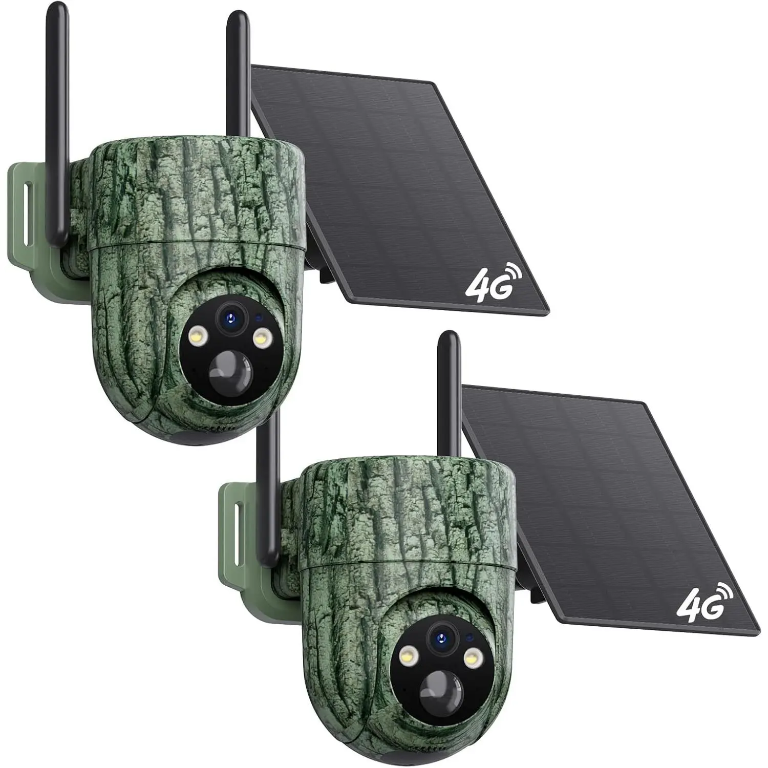 SEHMUA 4G LTE Cellular Trail/Game Camera with Unlimited Data Plan, Live Streaming, 360° Panoramic View, Built-in SIM Card, Motion Activated, Instant Alerts, No WiFi Needed, Solar Cellular Security Cam