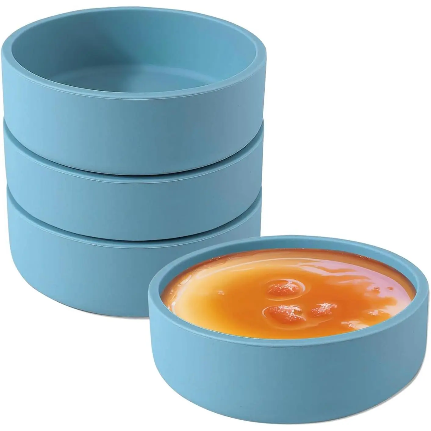 4 Pack Silicone Microwave Egg Cooker Poacher - Nonstick Poached Egg Maker Mold for Air Fryer, Perfect for Preparing Homemade Delicious Breakfast Sandwiches