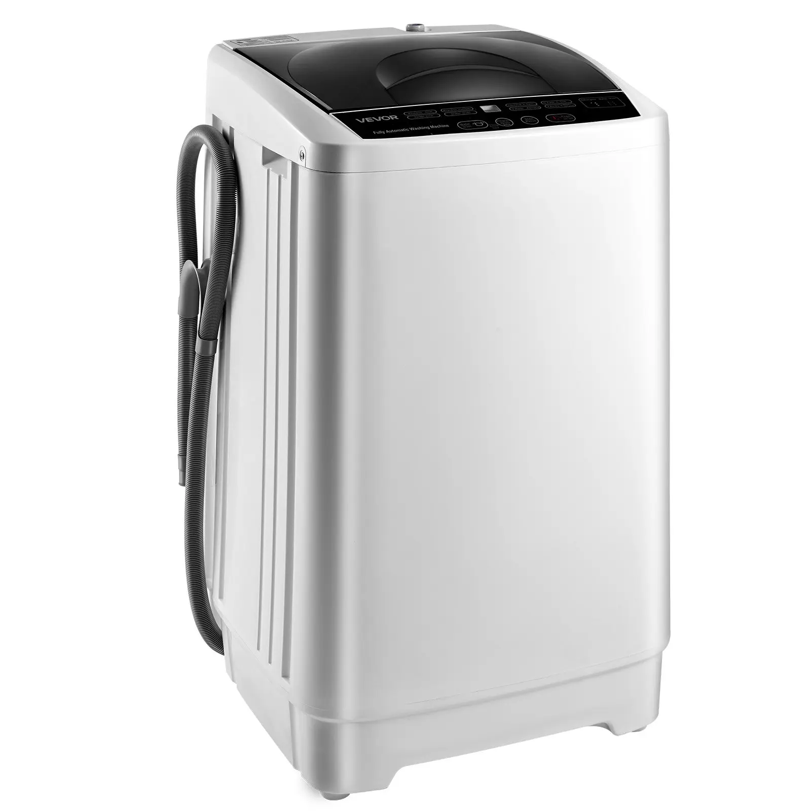 【Summerfinds】VEVOR Portable Washing Machine, Portable Washer 1.3 cu. ft with LED Display, Stainless Steel Drum, 8 Wash Programs 6 Adjustable Water Levels, Portable Washer Machine for Apartments, RVs, and Dorms