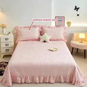 3-Piece Bed Sheet Set, Soft Fuzzy Microfiber Luxury Comfy Bedding Set, 7 Colors Available, Easy Care, Anti-Wrinkle, Ideal Gift for Home