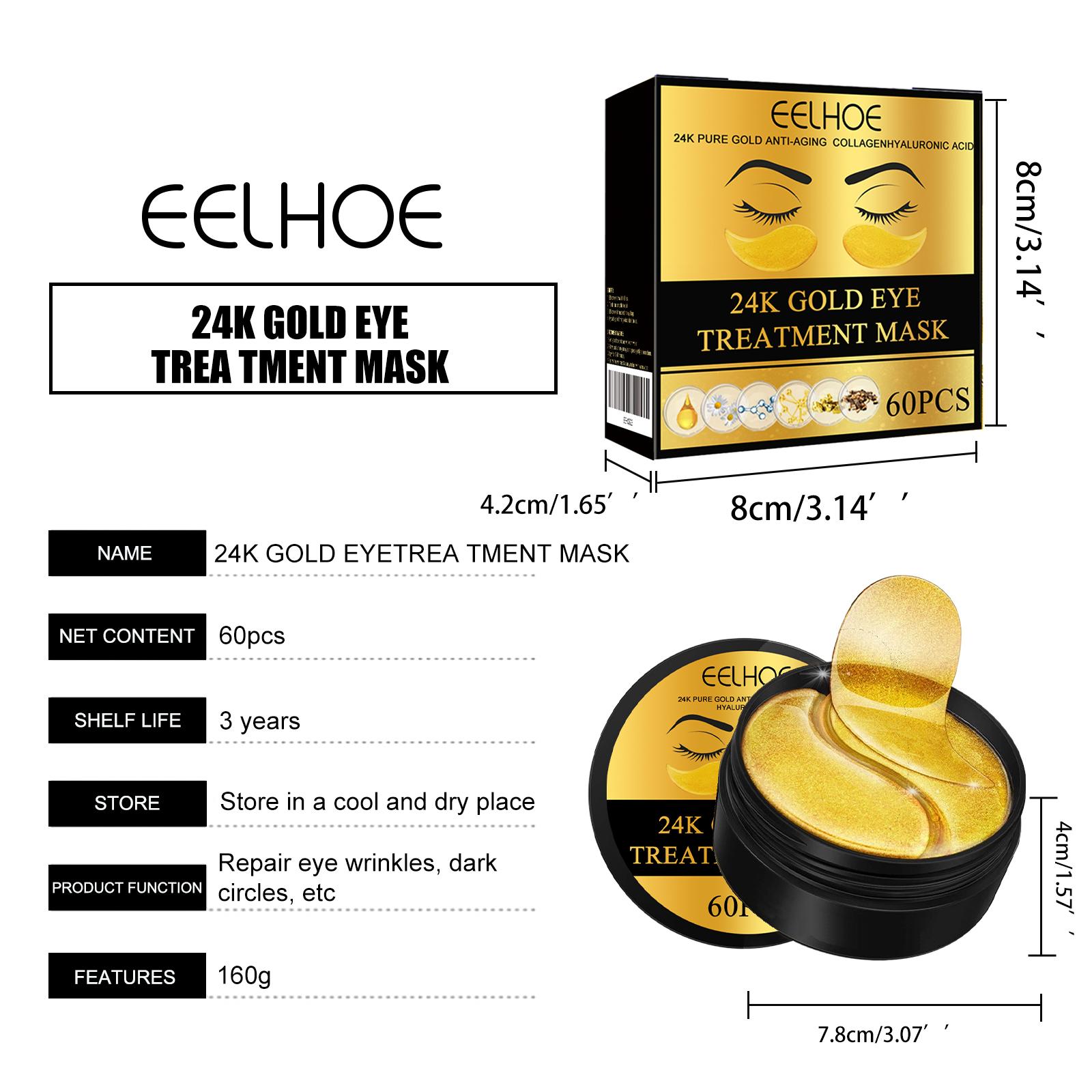 EELHOE Eye Mask Gently Hydrates And Moisturizes Skin Around Eyes Soft Lifting Patch