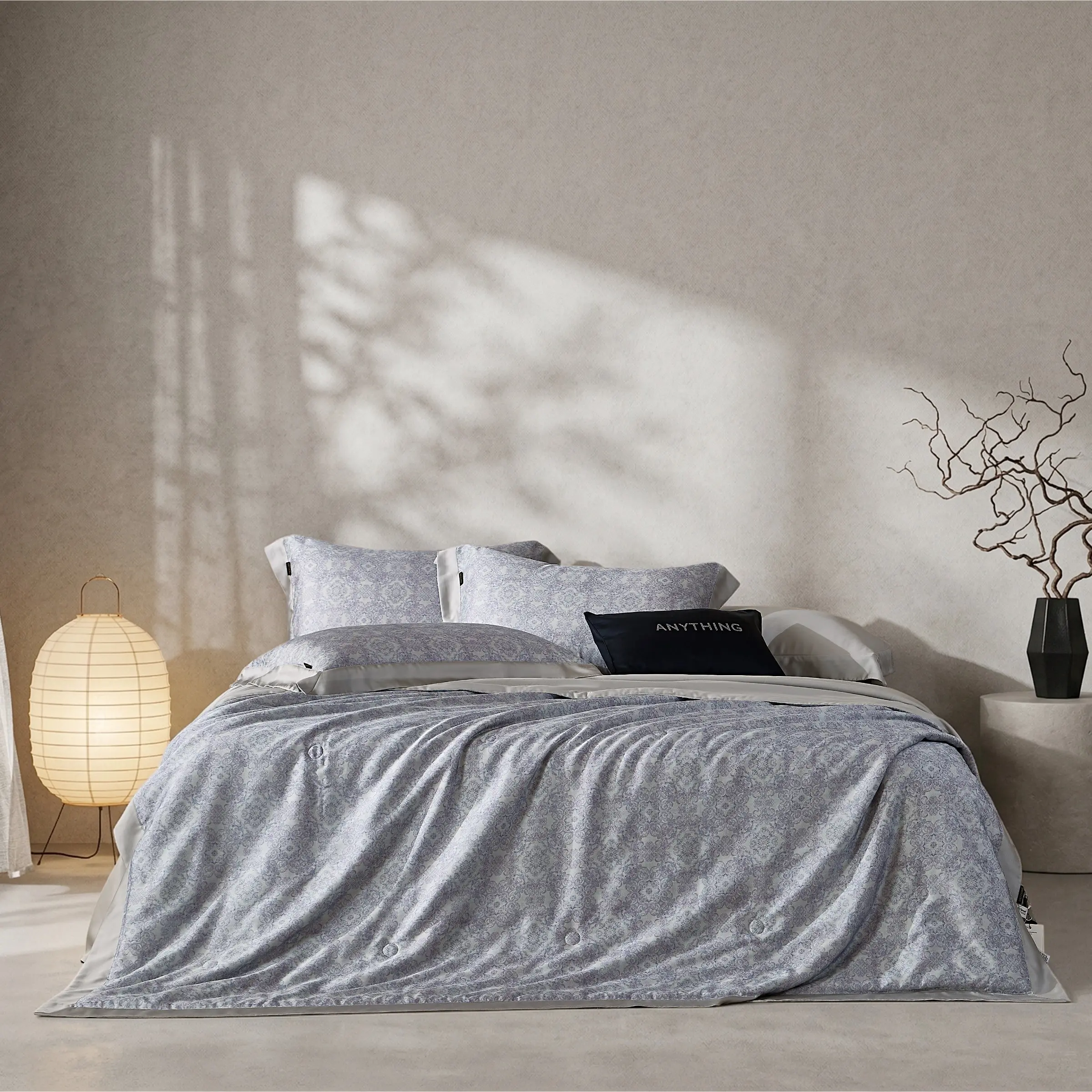 Rococo Summer Bedding Set, Vintage Luxe High-Definition Print, Soft Silk-Like Fabric, Ideal for Summer/air Conditioning Rooms