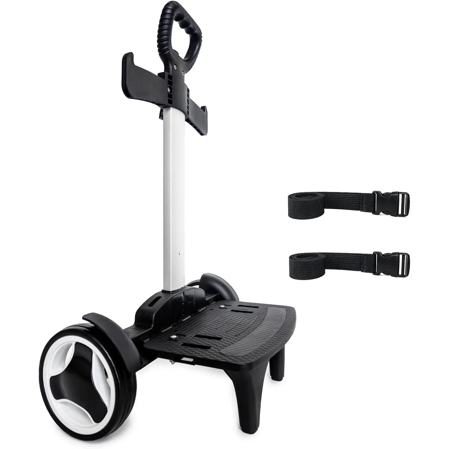 Backpack Trolley, Wheeled Cart with Noiseless Large Wheels Aluminium Alloy Folding Hand Truck with Luggage Strap for Backpacks Luggage cart,Rolling Backpack Dolly
