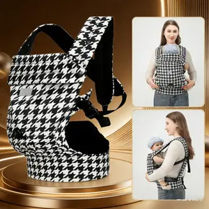 Ergonomic Baby Carrier for Newborns to Toddlers, Lightweight Breathable Infant Backpack, Hands-Free Comfort, Quilted Pattern