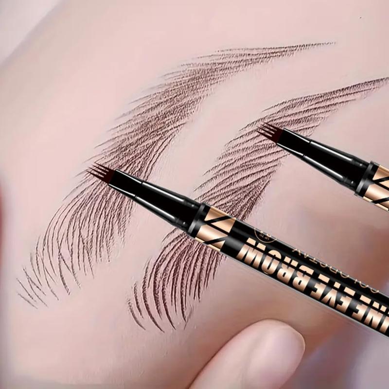 4 Tip Brow Pencil Instantly Shape Bold, Wild Brows with One Click 12H Waterproof & Smudge-Proof, Easy to Use for Everyone