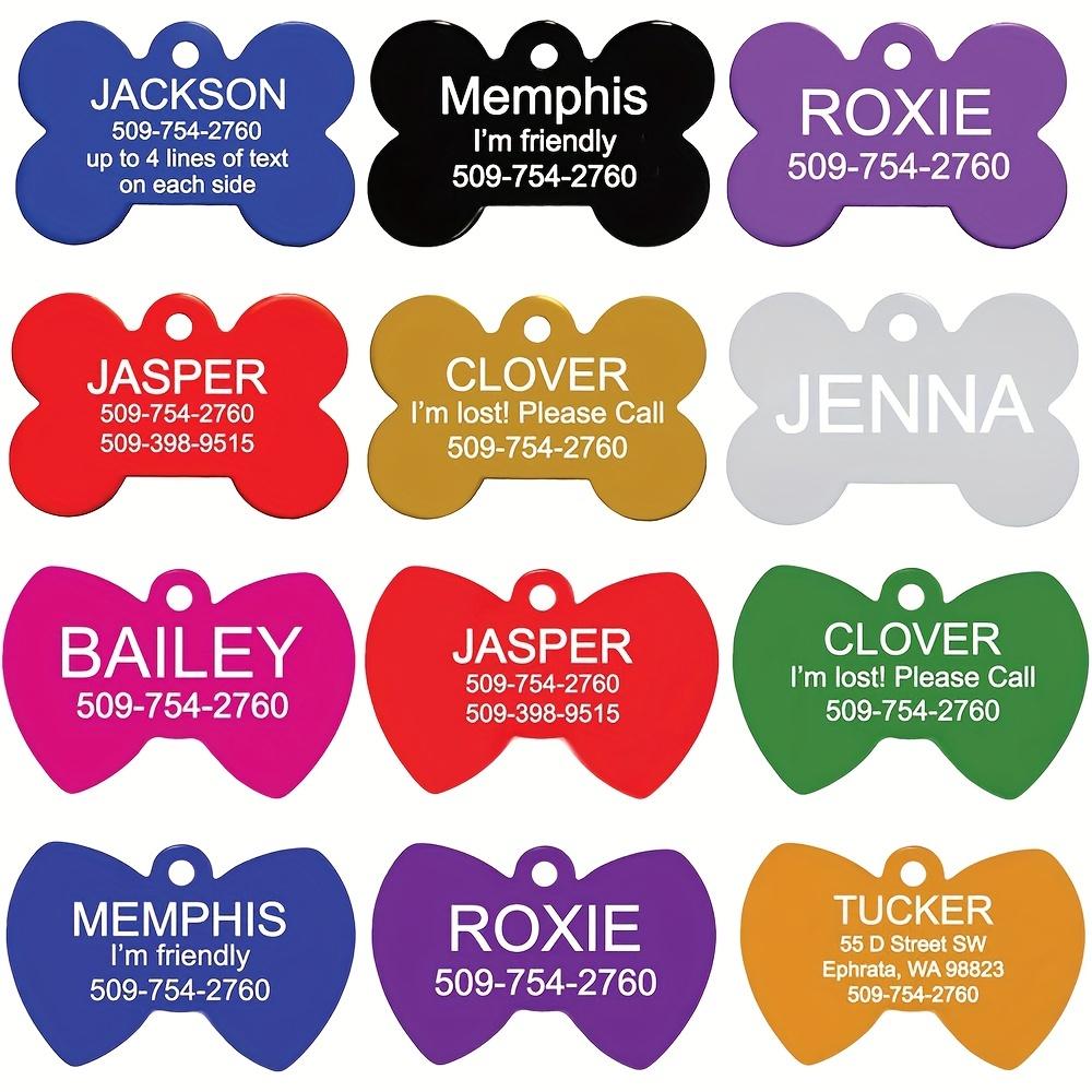 LIVEKEY Personalized Dog Tag for Pets Engraved Dog Name Tag Waterproof Slide On Cat ID Tags Customizable with Pet Name and Contact Info Detachable Design