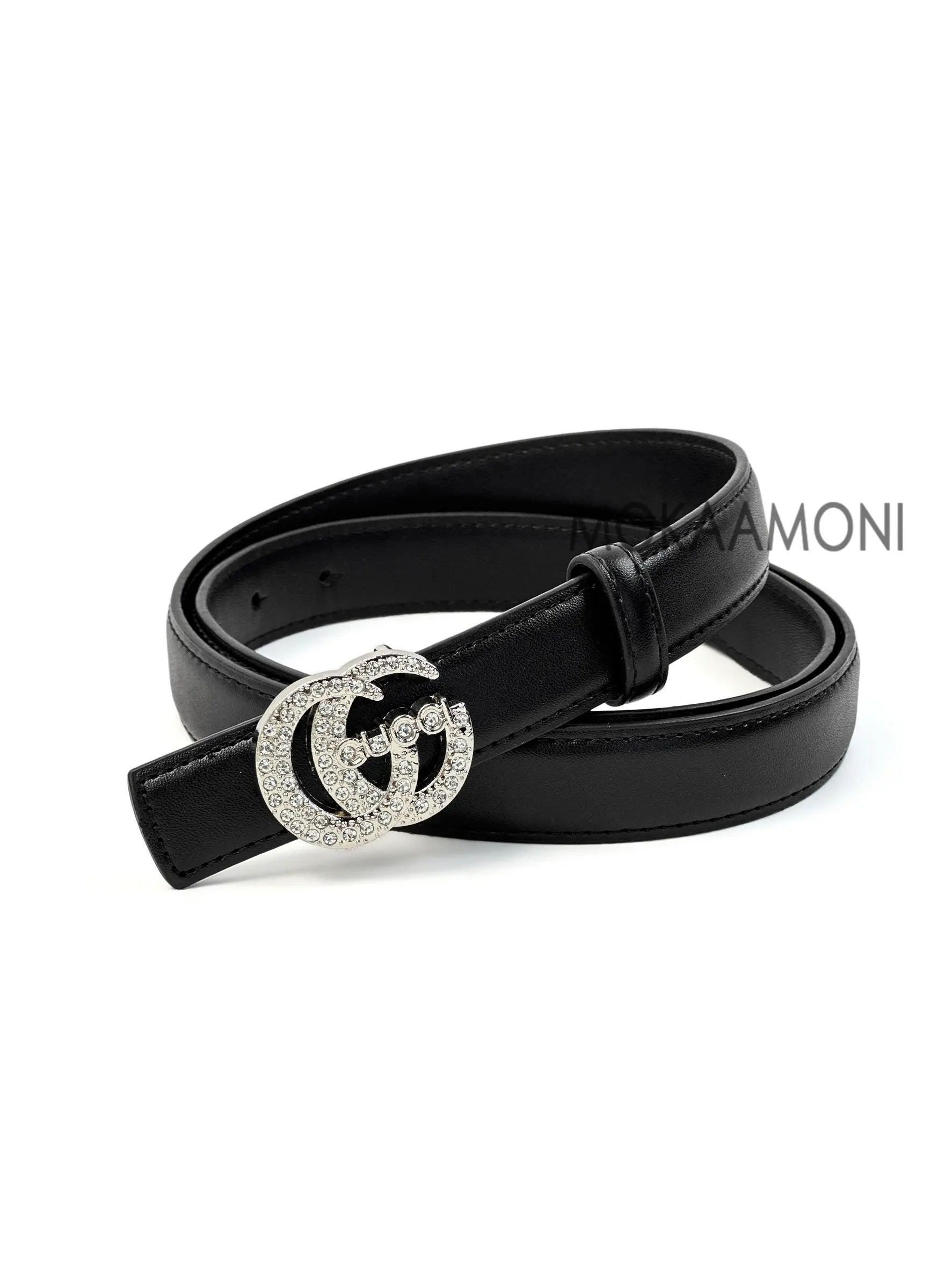 Fashionable Golden Alloy Buckle Belt for Women, Versatile Casual Wear Accessory, Perfect for Jeans Skirts All Seasons