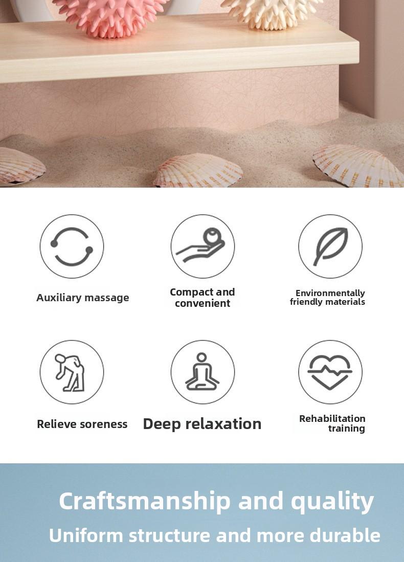Customized fascia ball, peanut ball, silicone suction cup massage hedgehog ball, used for foot, back, and waist muscle relaxation and meridian massage