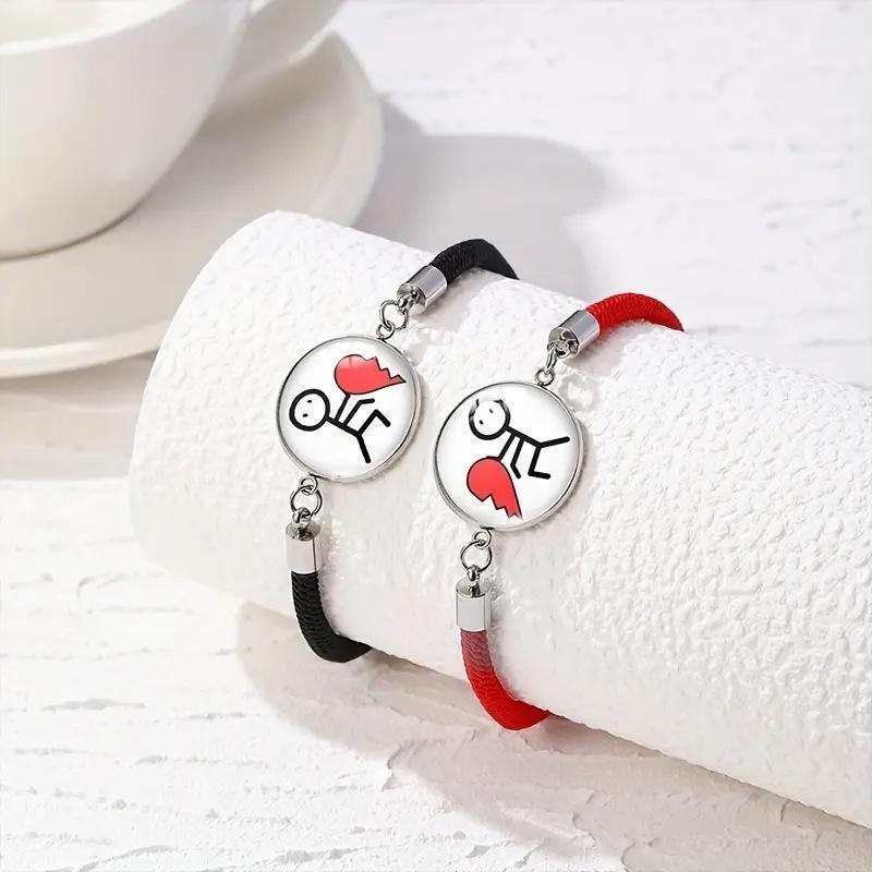 [2026 Must-Try]Hot-selling Long Distance Touch Bracelets with Sun&Moon Functional Love Connect Gift For Boyfriend or Girlfriend or your FamilyGiftGift..27..