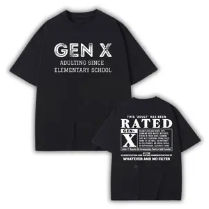Short sleeve adult rated T-shirts, generational printed T-shirts, generational vintage inspired T-shirts, humorous satire, unisex streetwear
