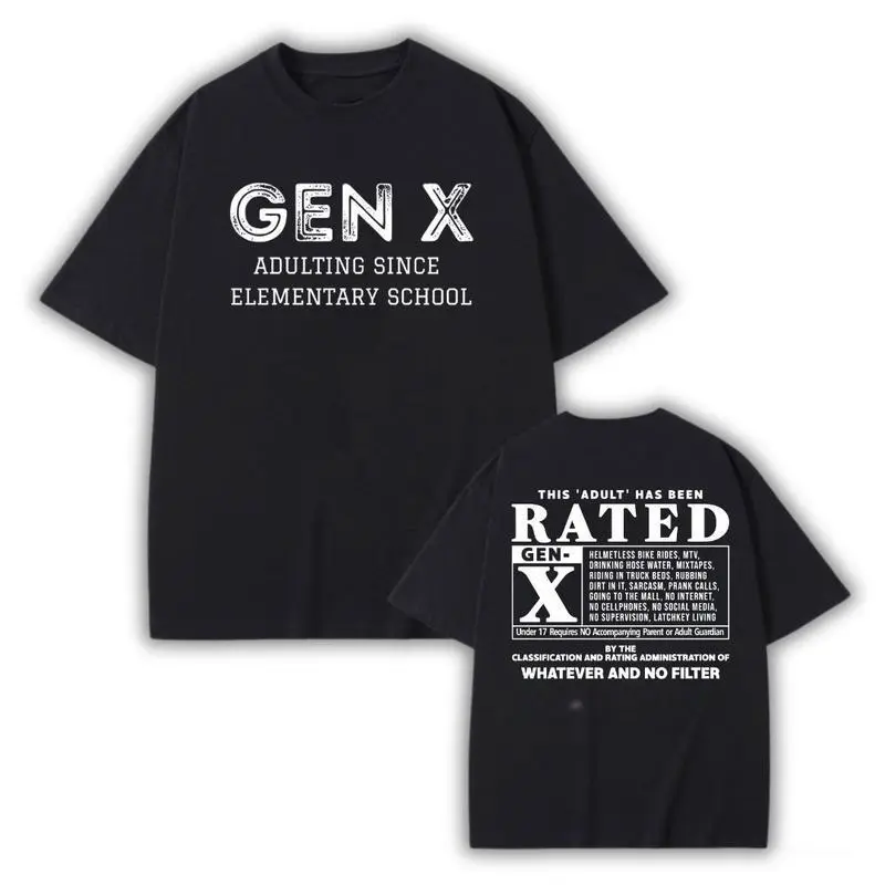 Short sleeve adult rated T-shirts, generational printed T-shirts, generational vintage inspired T-shirts, humorous satire, unisex streetwear