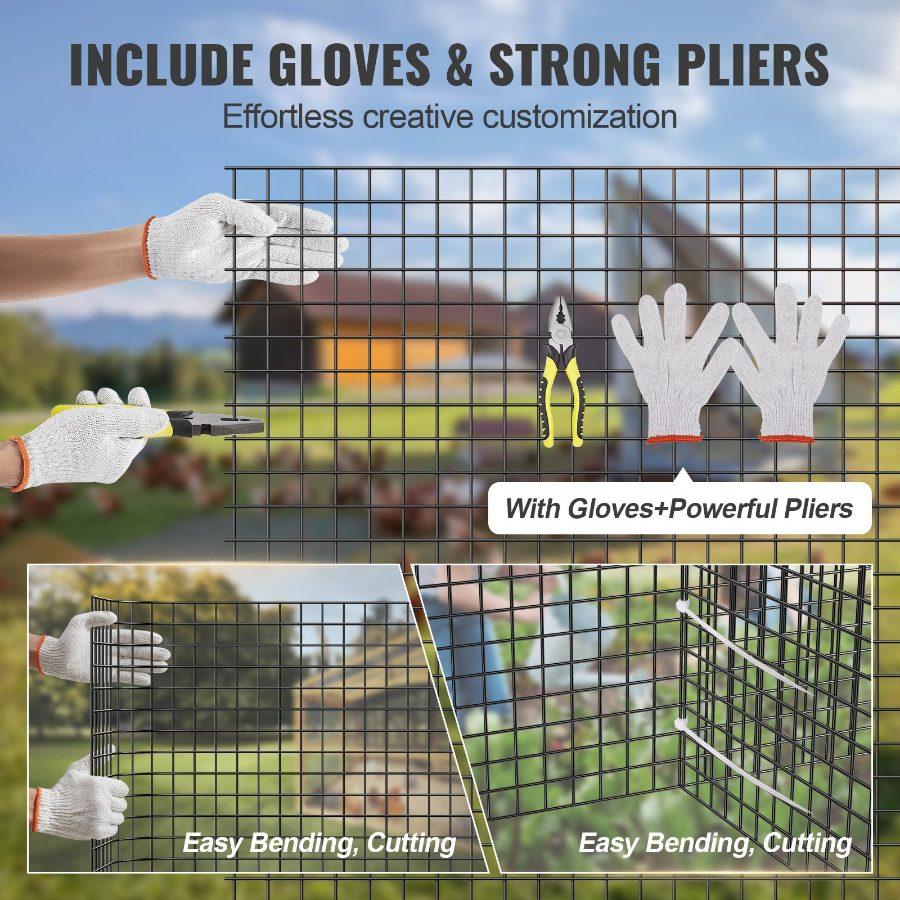SummerWinsGalvanized 19 Gauge Vinyl Coated Hardware Cloth, 24''x100' Wire Mesh Roll for Chicken Coop Barrier, Poultry Enclosures, Rabbit Fencesdealsforyoudays
