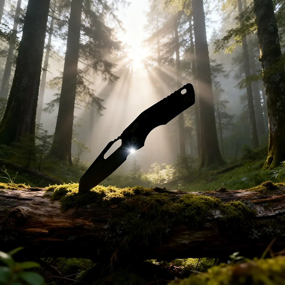 Men's EDC Knife MSI Standard Issue RAM-LOK - Standard M390MK Steel Foldable Knife with G10 Handle, Button Lock, Perfect Gift for Husband Boyfriend