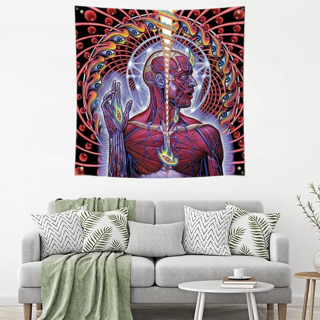 Tapestry Tool Lateralus Banner Huge Poster Tapestry Flag Album Cover Art 4x4 Ft for Room Wall Garage Man Cave Outdoor/Indoor Decor Tapestry Tool Lateralus Banner Huge Poster Tapestry Flag Album Cover Art 4x4 Ft for Room Wall Garage Man Cave Outdoor/Indoor Decor