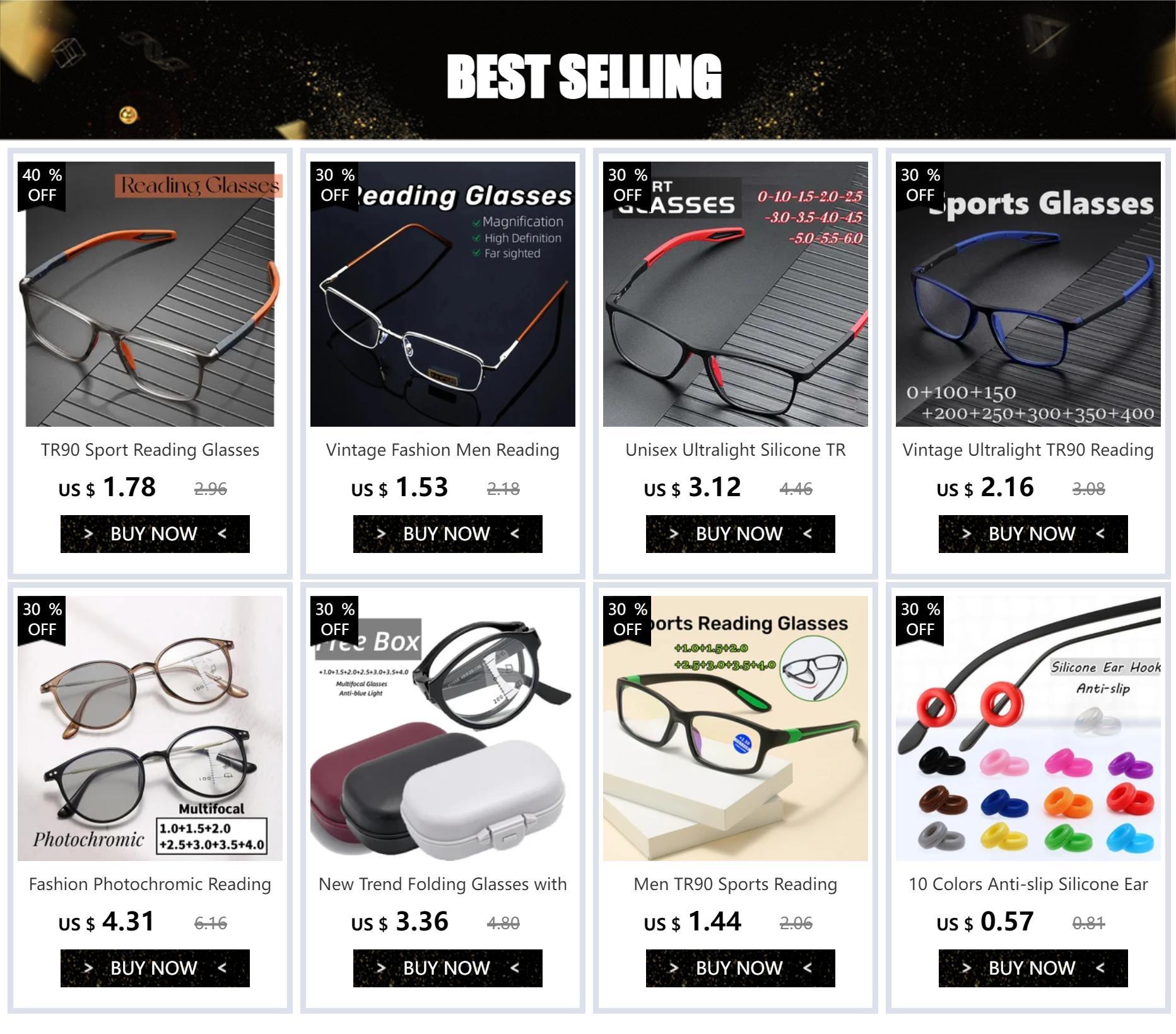 Folding Reading Glasses With Box Anti-blue Light Men Women Portable Spectacles Eyewear Unisex TR90 Glasses Diopter +1.0 To +4.0