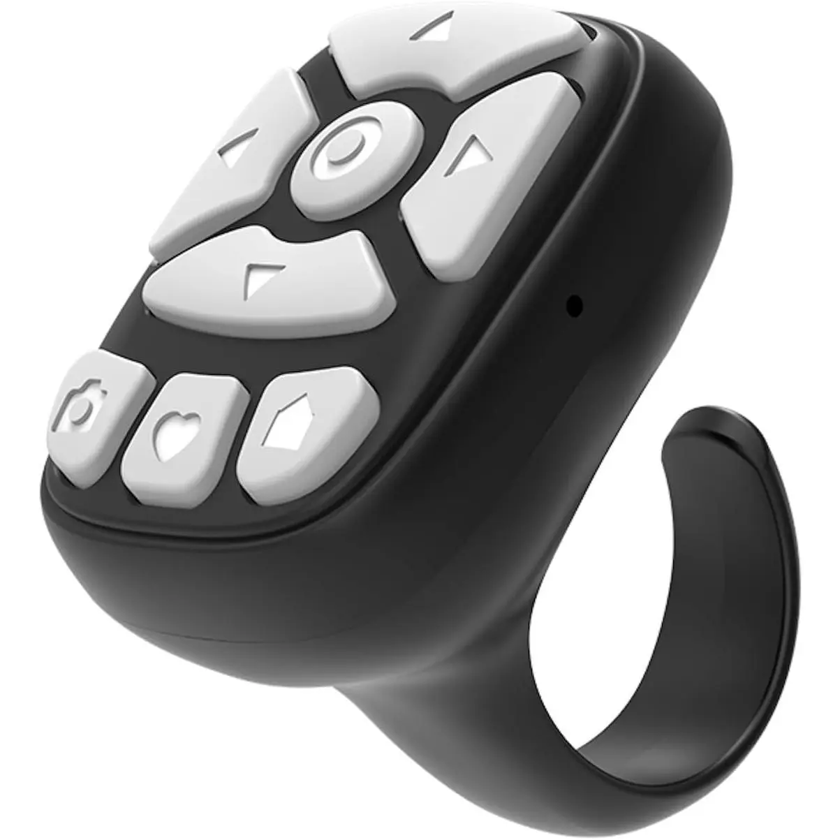 Scrolling Ring - Bluetooth Smartphone Remote for Hands-Free Scrolling | Universal Fit for iOS & Android Phones | Black Wearable Finger Controller