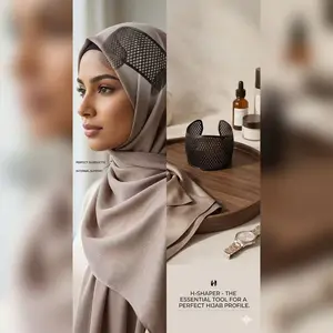 Forehead Shaping Tool, Invisible Headband Supporter, Lightweight Hollow Design, Prevents Scarf Movement, Ideal for Daily Use, Prayer, Sports, Hijab Styling Tool, For Muslim, Modesty, Hijab Undercap