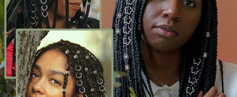 260 Pcs Hair Jewelry for Braids,Hair Beads Accessories for Dreadlock,Metal Hair Clips Cuffs Rings,Loc Rave Hair Charm Decorations Adjustable Kits for Men Women Gold and Silver