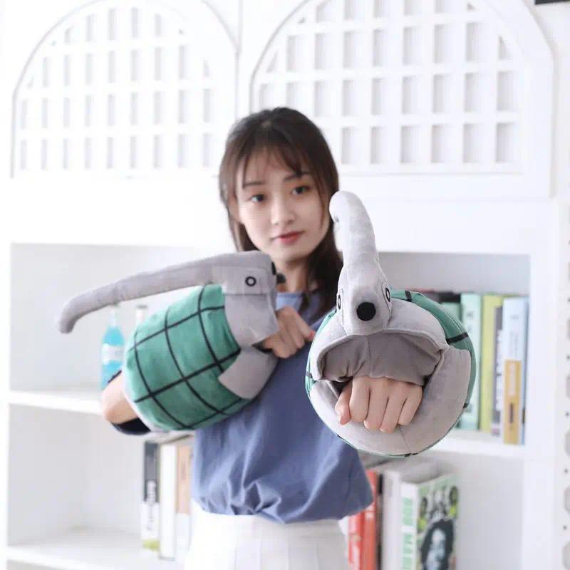 2pcs/lot Hero Academia Katsuki Bakugou Warm Plush Glove Pillow Grenade Doll Cosplay Children Birthday Gift Toy