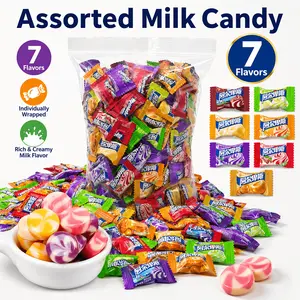 Alpenliebe 7 Flavor Assorted Candy Pack, 13.4oz Individually Wrapped Bulk Candy for Parties, Office Snacks, Gift Bags & Sharing