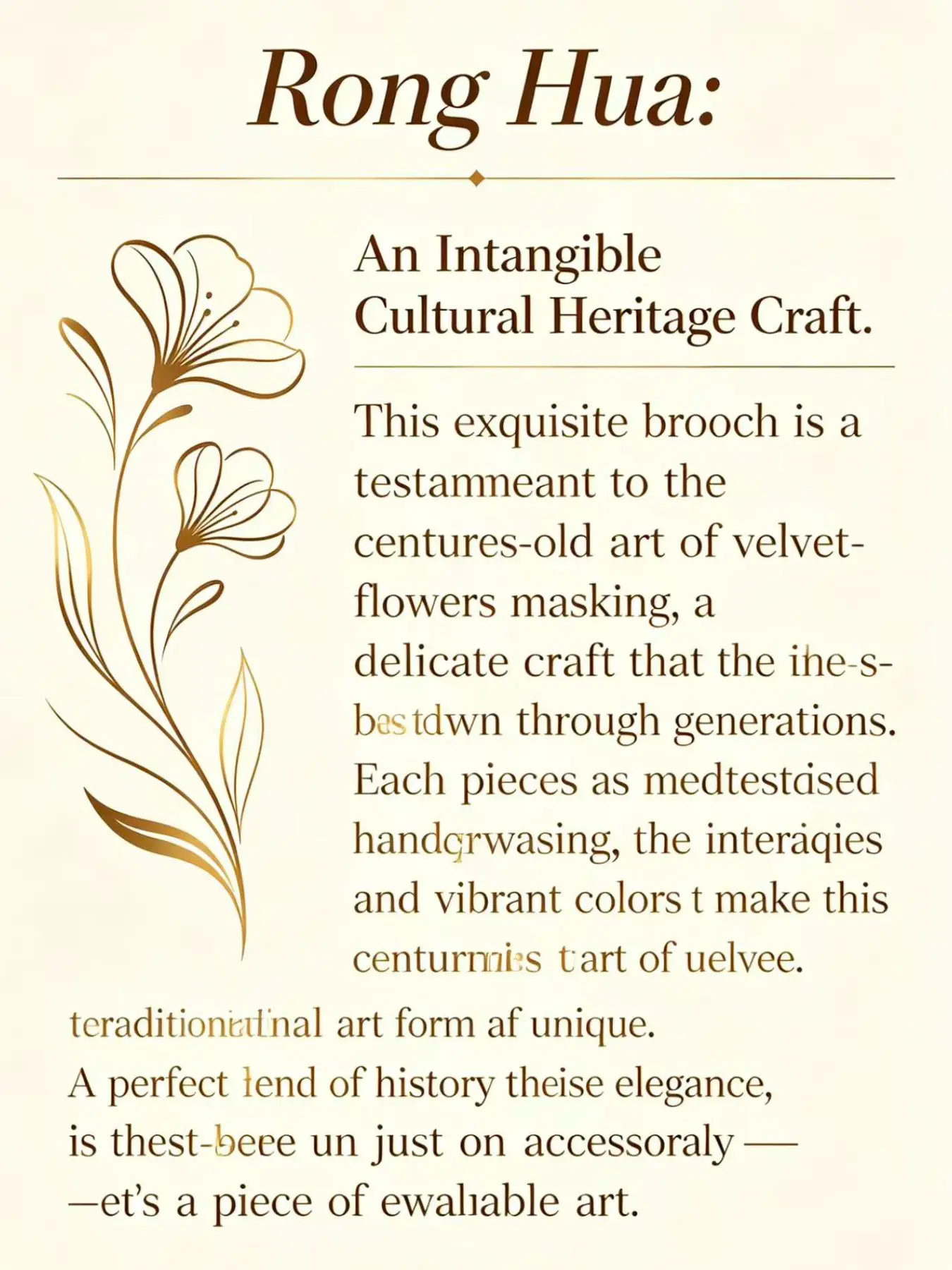New Traditional Chinese Embroidery Flower Brooch, High-End Elegant Chest Pin, Unique Handmade Accessory, Perfect Gift Idea