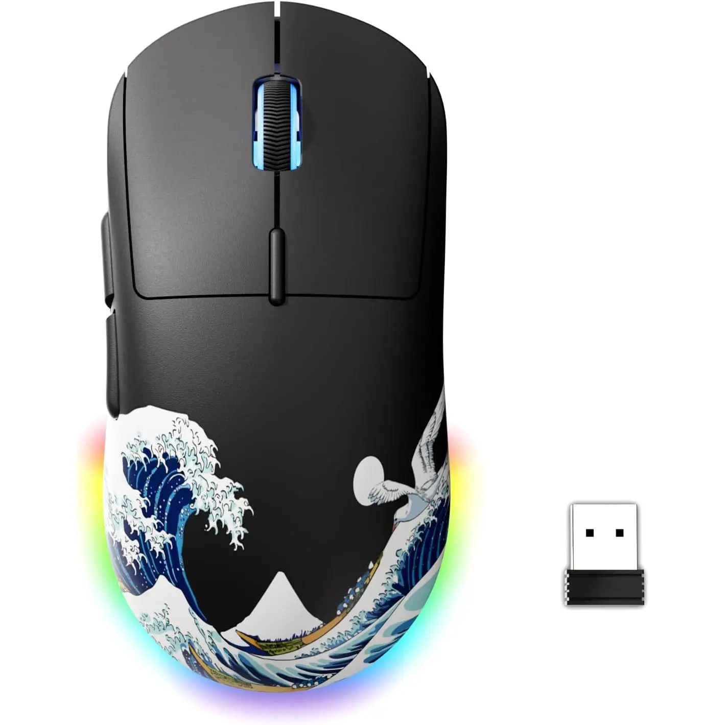 G57  Gaming , 8000 DPI, Black | 80g Rechargeable  , 2.4G//USB-C Connectivity, 5 Programmable Buttons, PC/ Compatible