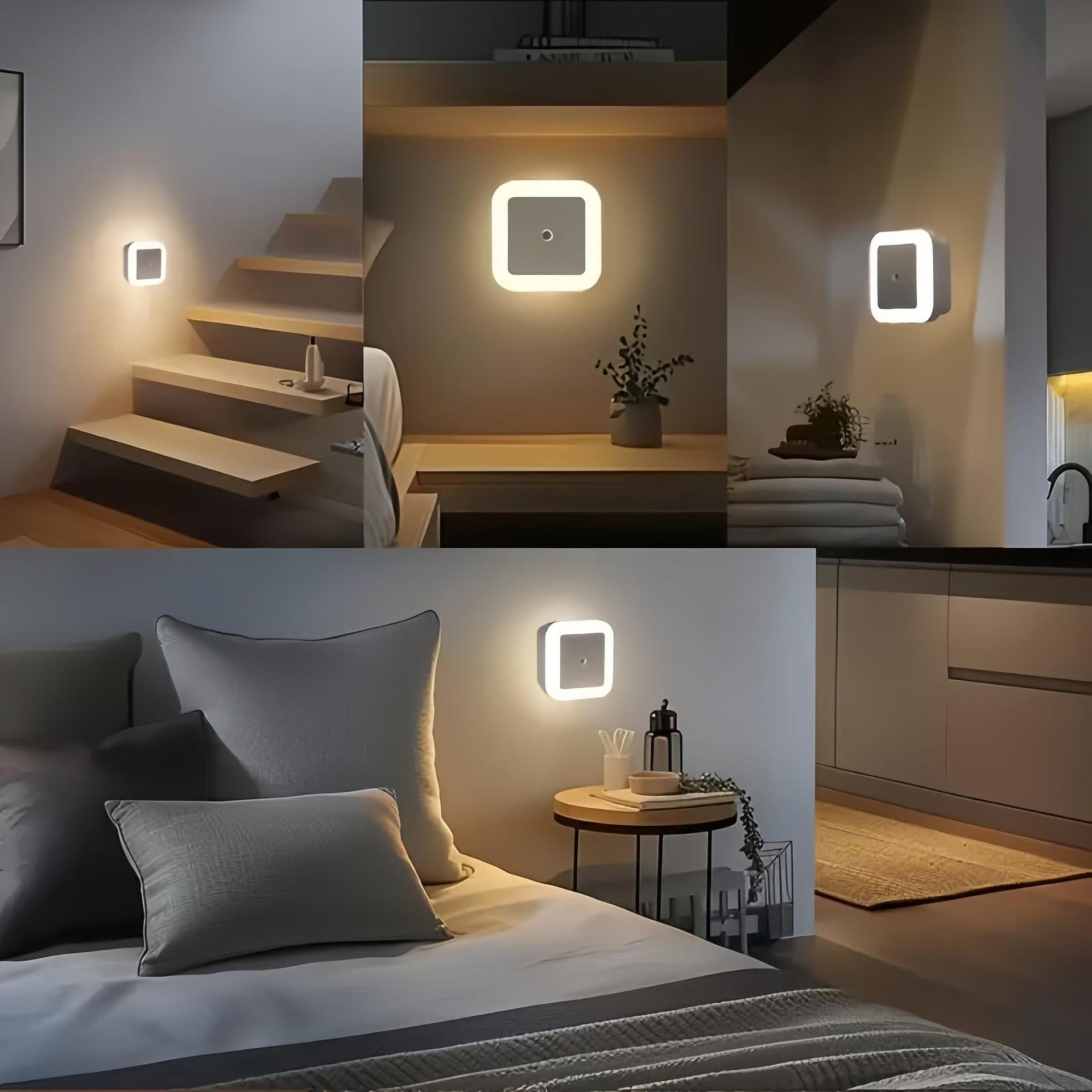 Smart Sensor Night Light Plug-in - Automatic LED Nightlight for Hallway, Bathroom & Bedroom