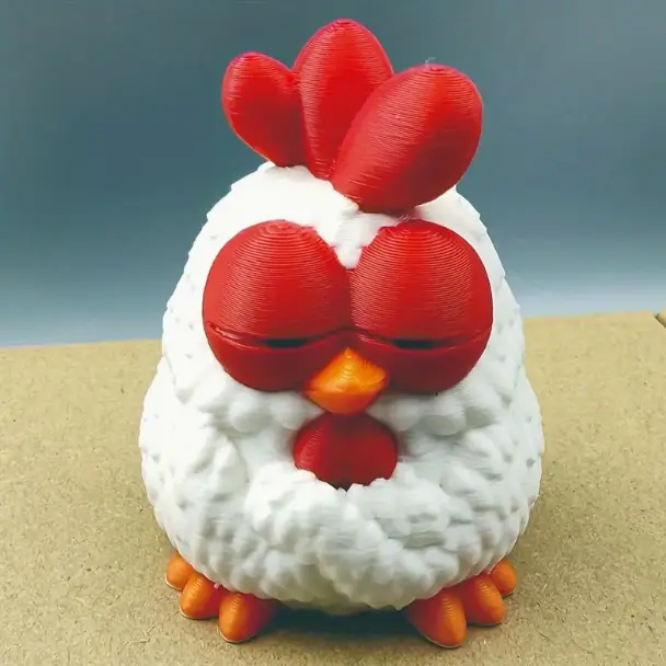 Miniature Resin Chicken Figurines, Solid White Animal Statues for Modern Farmhouse Home and Office Desk Decor, Plain, Table Ornament
