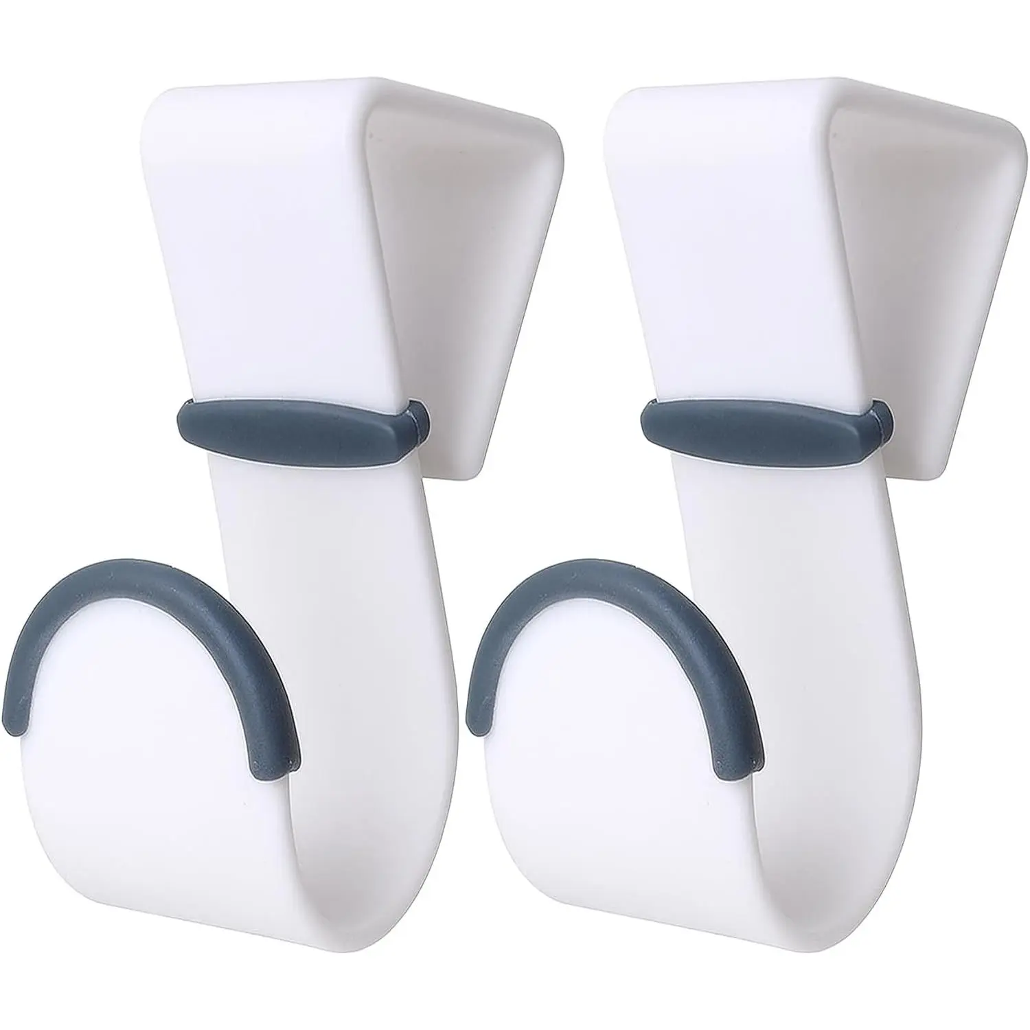 Over-the-Door Hooks – Heavy Duty Plastic Door Hangers with Non-Slip Rubber Grips – Fits  Standard Doors – No Tools or Drilling – Ideal for Towels, Robes, Bags, and Coats