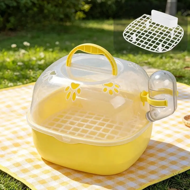 Small Pet Transparent Breathable Handheld Cage, Portable Parrot Hamster Travel Cage, Convenient Outdoor Cage for Birds, Parakeet Cage, Easy Carry Pet Carrier