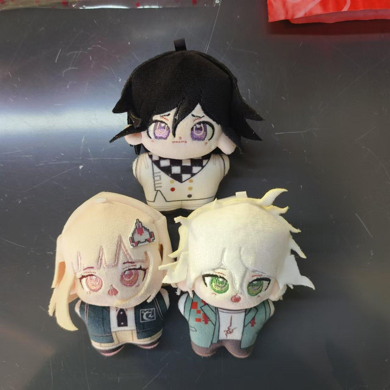 10CM Anime Danganronpa Plush Doll Hinata Komaeda Naegi Mini Starfish Body Printed Plush Keychain Pendant Kids Gifts Plushies