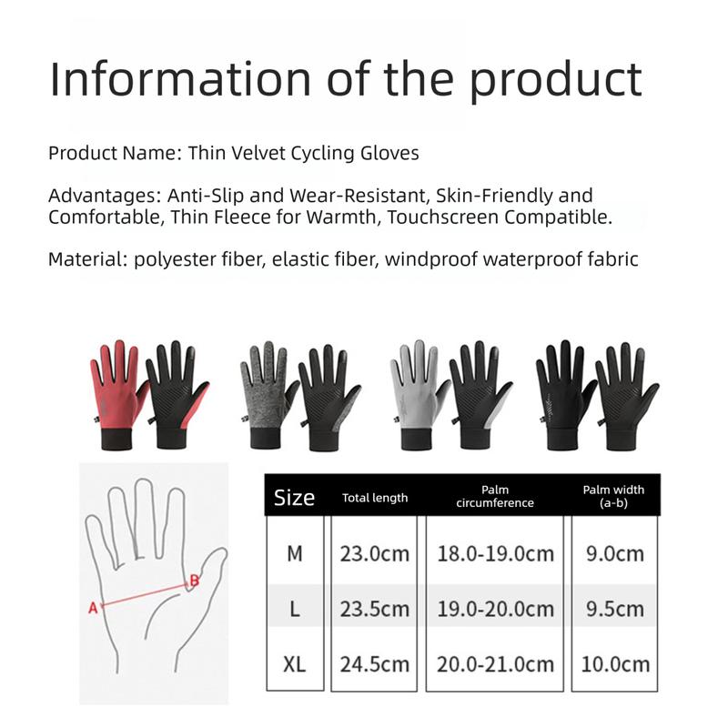 Winter Gloves Men Women Thermal Windproof Running Touch Screen Gloves Unisex Warm Anti-Slip Lined Cold Weather Glove Outdoor Valentine's Day gift Tiktok Shop