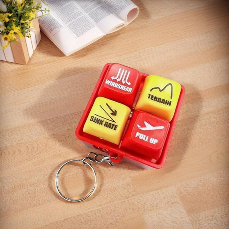 2-Pcs Keychain Set: Boeing 737/Airbus EGPWS Alert Simulator (LED Light+Warning Sound) + Heart Retractable Stainless Steel Scrunchie Lanyard - Stress Relieving For Pilots 2-Pcs Keychain Set: Boeing 737/Airbus EGPWS Alert Simulator (LED Light+Warning Sound) + Heart Retractable Stainless Steel Scrunchie Lanyard - Stress Relieving For Pilots