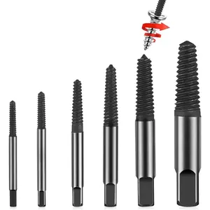A Man's Tools Screw Extractor, [Upgraded Version][6 Pieces] Diyife Screw Extractor Set, [Gifts for Men] Screw Stripped Screw Remover, Easy Out Damaged Screw Bolt Extractor Kit for Broken, Stuck Screws