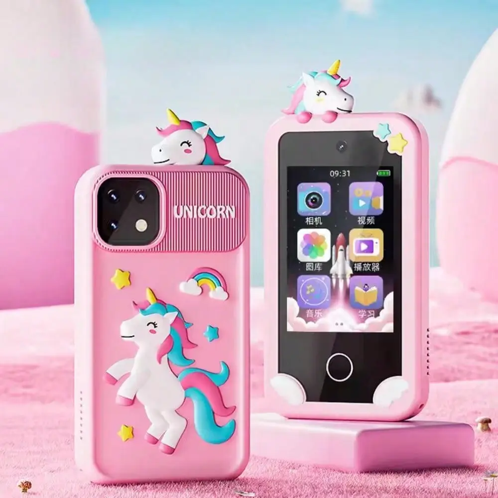 Kids electronic educational toy for mobile phone use, suitable for boys and girls aged 3 to 10. Equipped with a 32G SD card, it is an ideal gift for birthdays and Christmas.