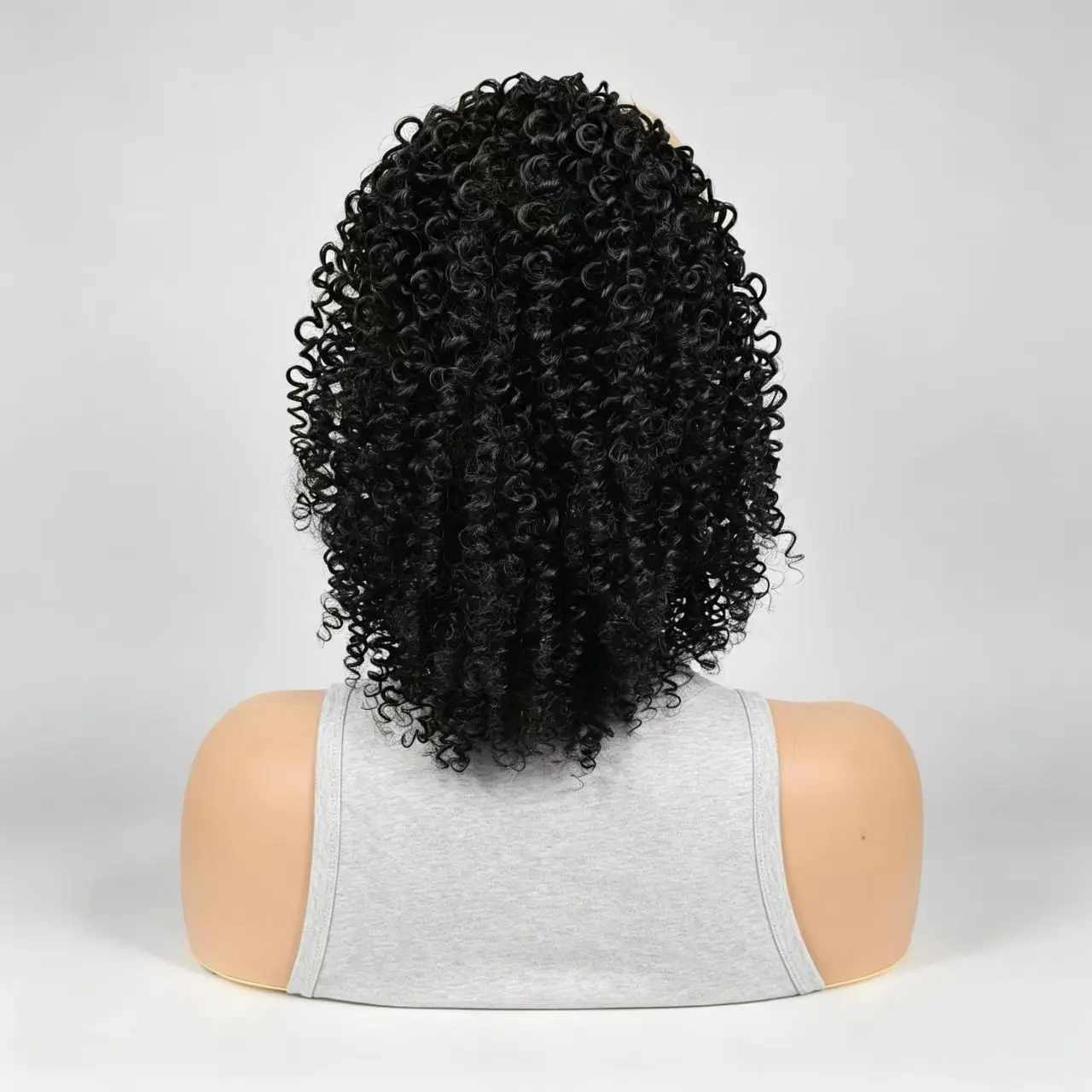 African Small Curl Ponytail Wig, 12 Inch Kinky Curl Loose Drawstring Ponytail, Short Curly Hair Extension Ponytail