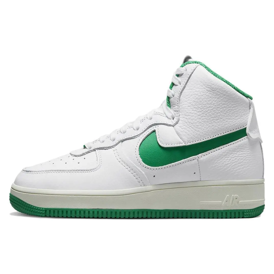 Nike Air Force 1 Sculpt High-Top Sneakers for Women in White and Green Verifiable, with credentials and supporting global authentication