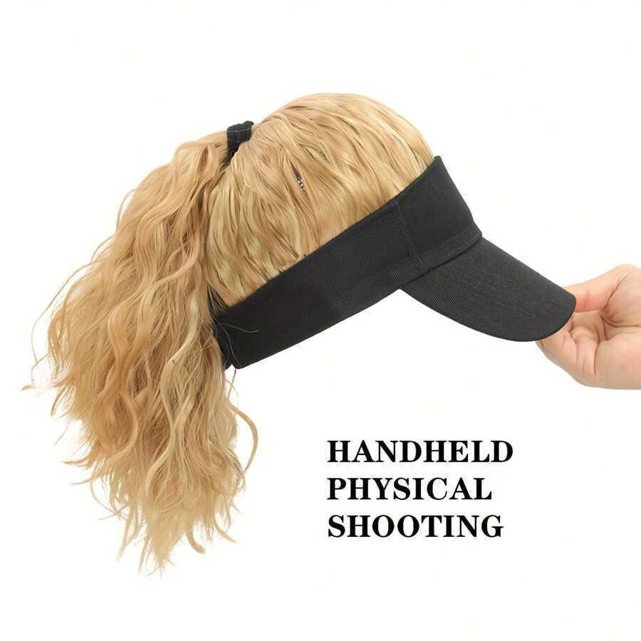 Hat With Hair Attached For Women Ponytail Curly Hair Hair Wig With Hair Cap Styling Baseball Baseball Cap Ponytail Hat Wig