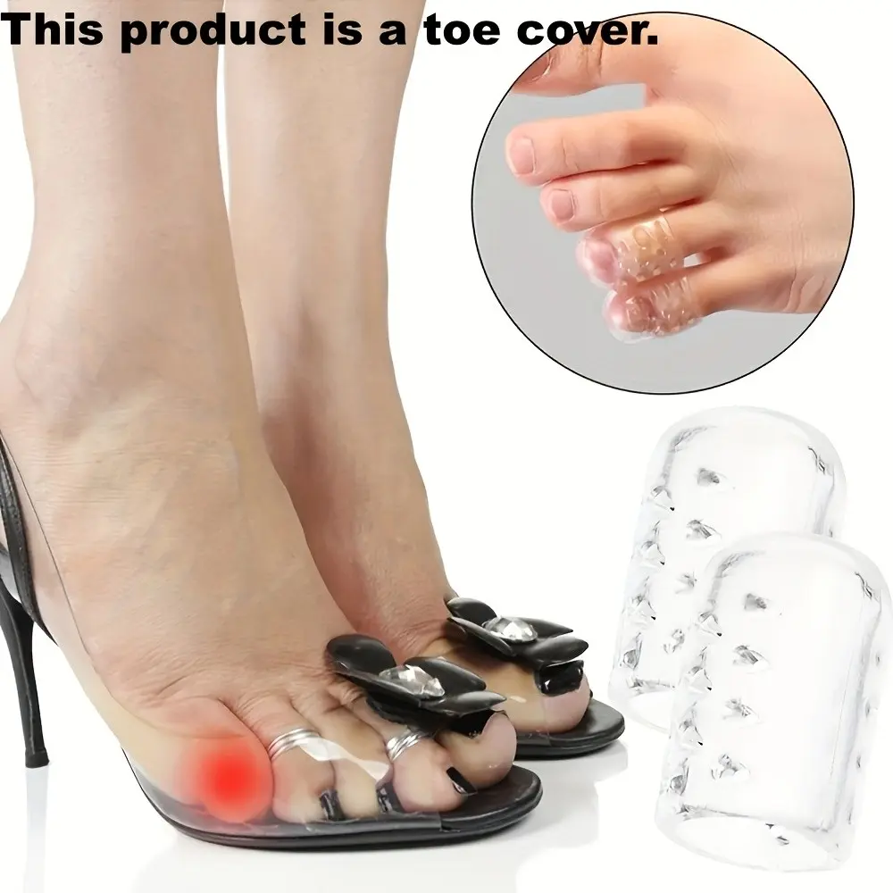 12-Piece Toe Protector Set, Breathable Silicone Guards, Anti-Slip Support, Ideal for High Heels & Sports, Reusable & Easy Clean