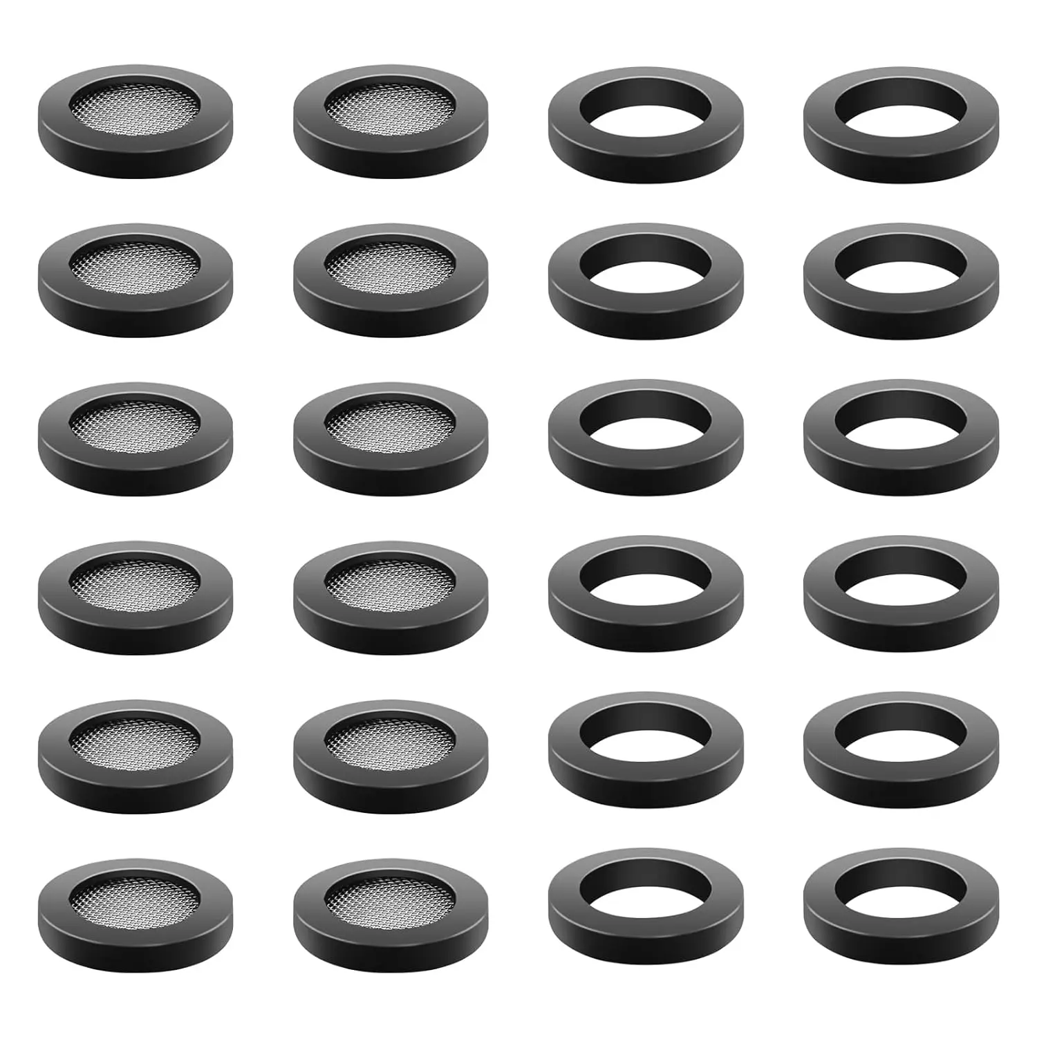 Shower  Gasket, Shower  Filter Gasket 12 count Rubber Washers Plumbing 12 count 3/4" Stainless Steel Water Hose Gasket for Water Faucet Shower  Garden Hose Screen Filter Connector