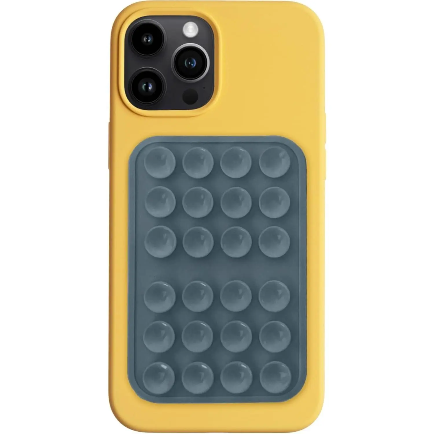 Classic MAX -  Suction Phone Case Adhesive Mount - Hands-Free,  Grip Holder for Selfies and Videos -  and Android Compatible - 2.6″ x 3.9″, Shade Gray