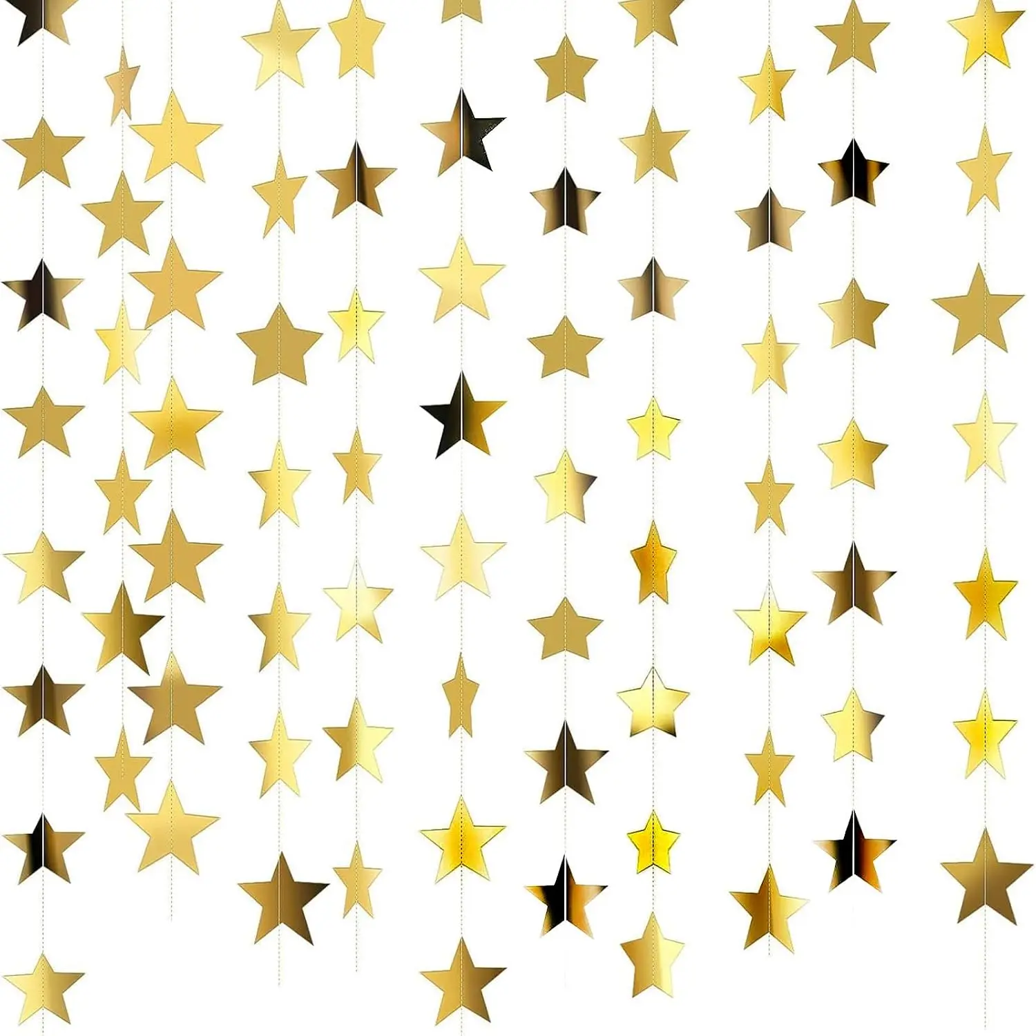 6 Pack 78 Ft   Garland Decor, Glitter  Garland Banner | Double-Sided Glitter Paper  Garland   Streamers for Birthday, Wedding, Graduation, Classroom & Party Supplies