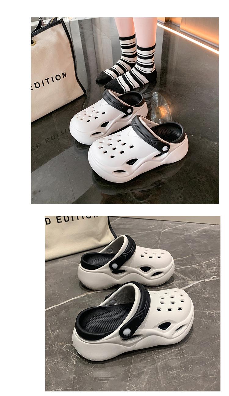 Women's EVA Platform Clogs, Soft Cushioned Non-slip Sandals, Indoor Outdoor Beach Slides, Comfortable Thick Sole Slippers for Summer