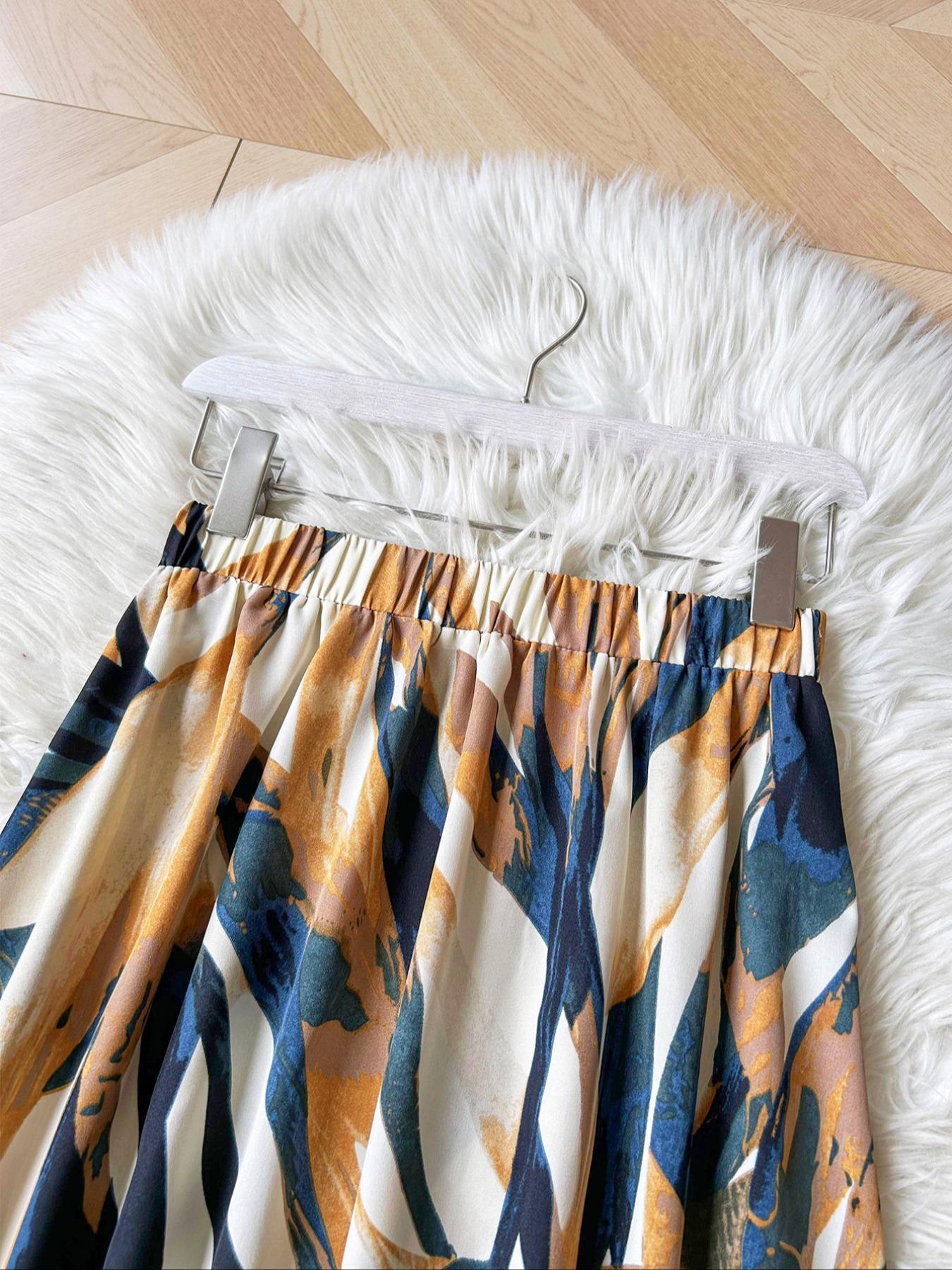 Women's Skirt, Elegant Fashion Casual Skirt for Daily Outdoor Wear, Women's Bottoms for Spring & Fall