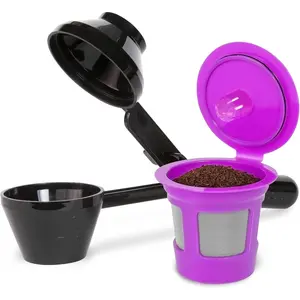 Single Serve Value Pack 1-Stream Reusable Filter Cup/EZ Scoop Single Serve Pack Reusable Coffee Filter Cup & EZ-Scoop for K-CUP Brewers
