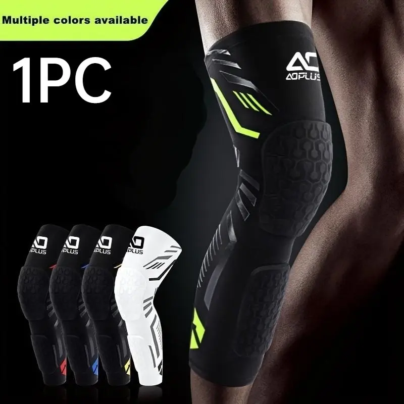 1pc Sport Knee Pad, Shin Guard, Thigh Compression Leg Protector, Dual Pads, Suitable for Teen Sports, Football, Basketball, Volleyball, Running, Baseball, Basketball Gear, Sports Protective Gear