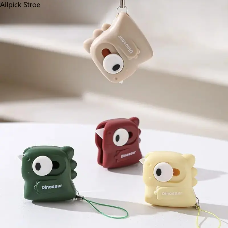 Bag Accessory Set, 4pc Cute Cartoon Dinosaur Mini Safety Box Cutter for Package Opening, Cool Office Gadgets for Home & Adults, Office Accessories, Cute Look, Home/Office tiktokshopbacktoschool
