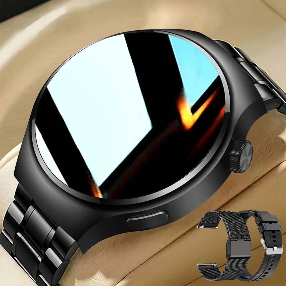 Men's Circular Large Screen Smartwatch Wireless Call 1.52 Inch High-Definition Full Touch Screen Wireless Dialing Digital Dialing (Make,Answer/Reject Calls) Wallpaper Smartwatch Smart Clock Men