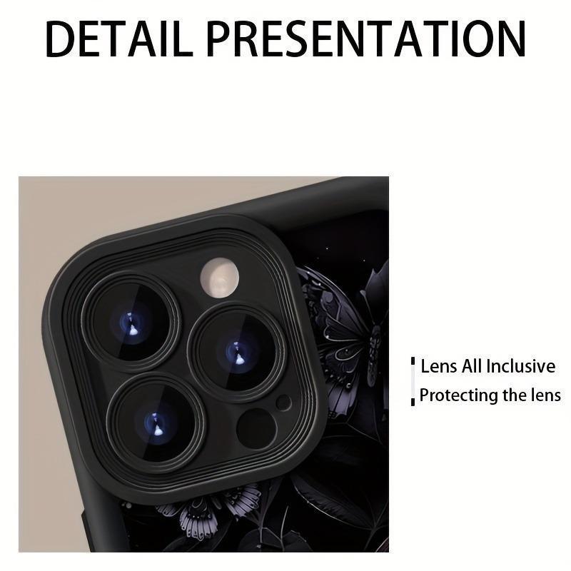 Butterfly Pattern Case Suitable for IPhone17 16 15 14 Pro Max 13 12 11 Plus Shockproof Full Camera Protection Durable Slim Silicone Cover Gifts for Women Men Girls Boys