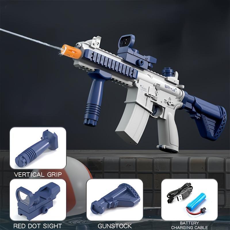 Electric Water Blaster High Capacity Motorized Aqua Squirter for Summer Pool Party Outdoor Family Fun Beach Toy Automatic Water Dispenser for Kids and Adults